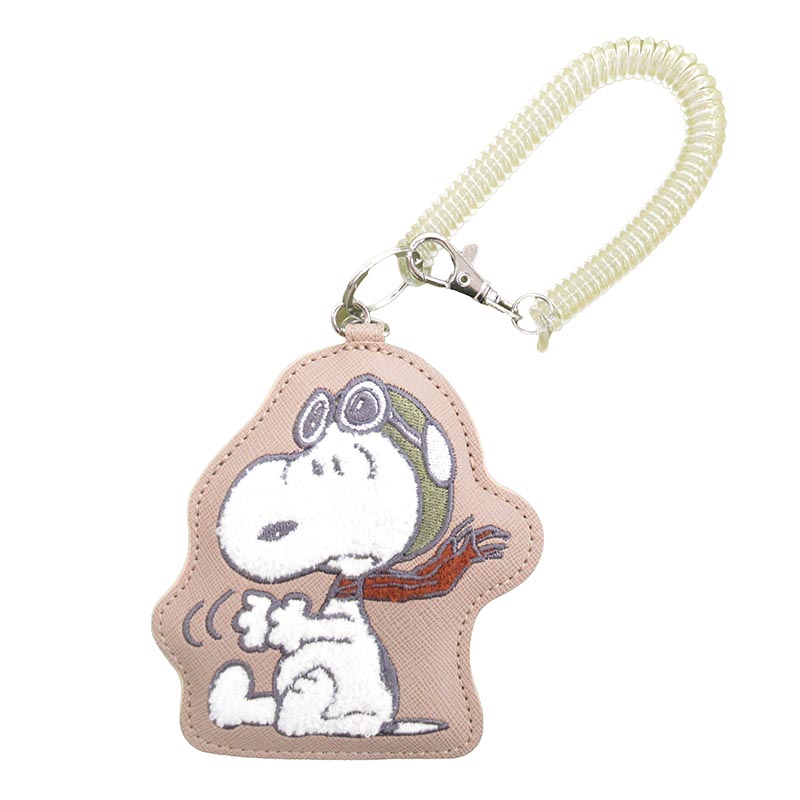 PEANUTS ダイカット刺繍パスケース /BEスヌーピー